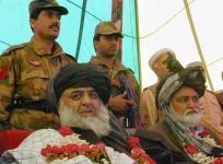 Maulana Fazal-ur-Rehman (L) and Akram Durrani