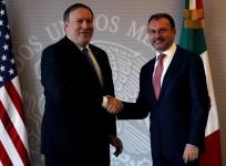 Mike Pompeo and Mexico's Foreign Minister Luis Videgaray