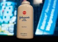 A bottle of Johnson and Johnson Baby Powder is seen in a photo illustration taken in New York