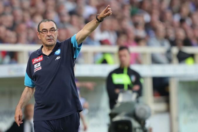 Maurizio Sarri manager of SSC Napoli Maurizio Sarri