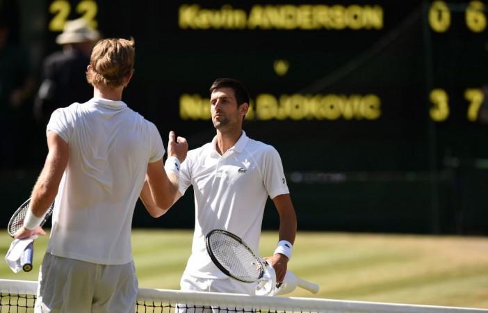 Novak Djokovic defeated Kevin Anderson in straight sets on Sunday. Novak Djokovic