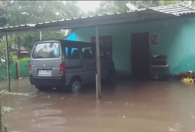 Water logging reported in several areas Kerala rains