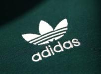 An Adidas sign