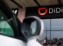 The logo of Chinese ride-hailing firm Didi Chuxing