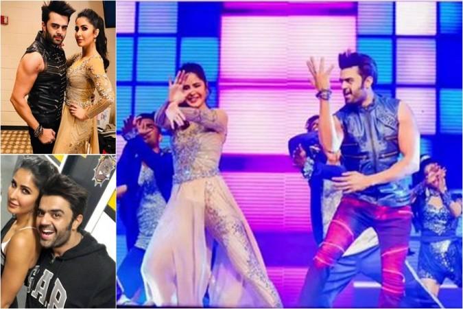 Maniesh Paul shaking legs with Katrina Kaif at Da-Bangg Tour Maniesh Paul shaking legs with Katrina Kaif at Da-Bangg Tour