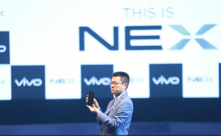Jerome Chen (CMO, Vivo India) at Vivo NEX India launch event in New Delhi on 19 July, 2018. Vivo Nex, India, launch, price