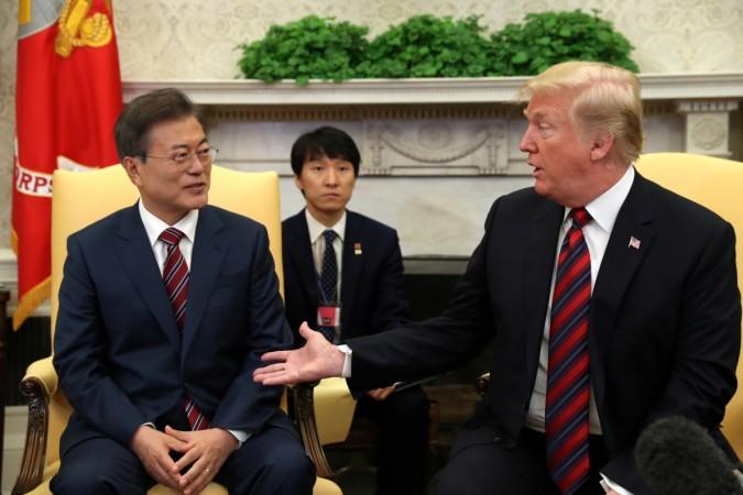 Trump and Moon Jae-in Trump moon