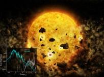 Star devouring planet