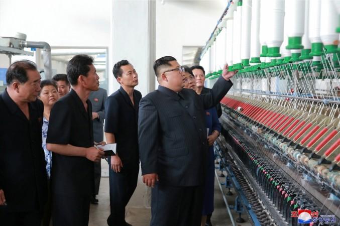 North Korea's leader Kim Jong Un tours a factory in Sinuiju, North Korea, in this undated photo released by North Korea's Korean Central News Agency (KCNA) July 2, 2018 Kim Jong Un tours a factory in Sinuiju