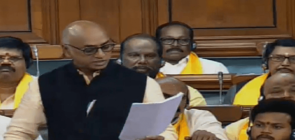 Jayadev Gall of TDP speaks in the Parliament Jayadev Gall of TDP