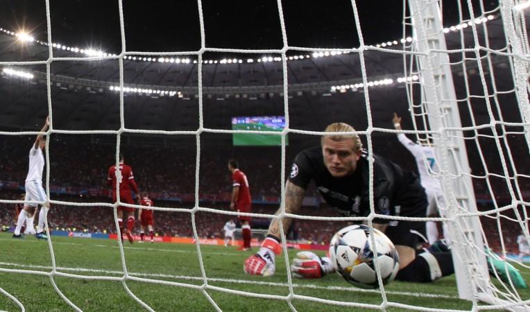 Soccer Football - Champions League Final - Real Madrid v Liverpool - NSC Olympic Stadium, Kiev, Ukraine - May 26, 2018 Liverpool's Loris Karius looks dejected after conceding their second goal Liverpool's Loris Karius