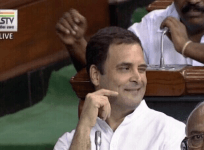 Rahul Gandhi wink
