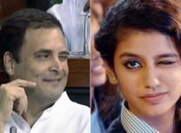 Rahul Gandhi, Priya Prakash Varrier