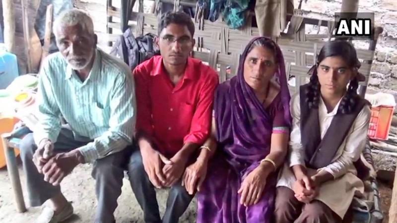 Asharam Choudhary with his family. Asharam Choudhary