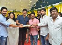 Akkineni Nagarjuna at Samantha-Naga Chaitanya's new movie launch