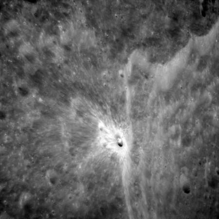 Impact crater on the Moon Apollo 11