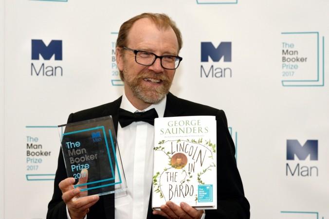 George Saunders, author of 'Lincoln in the Bardo', poses for photographers after winning the Man Booker Prize for Fiction 2017 in London, Britain, October 17, 2017. George Saunders