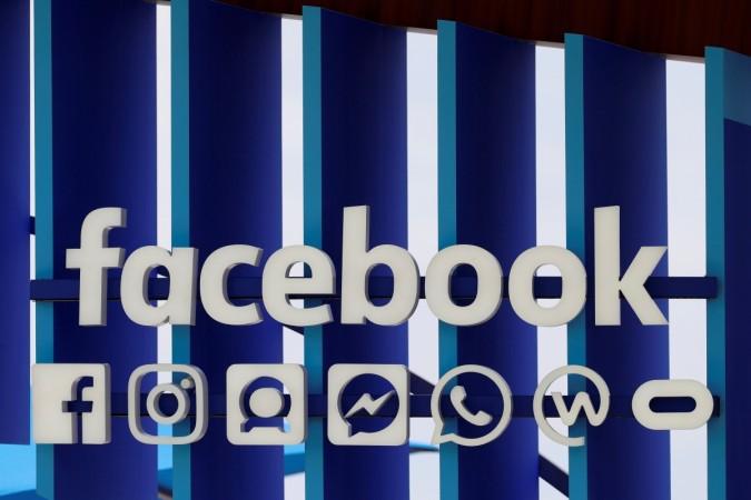 A Facebook panel is seen during the Cannes Lions International Festival of Creativity, in Cannes, France, June 20, 2018. A Facebook panel