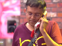 Babu Gogineni gets a chance to talk to his wife.