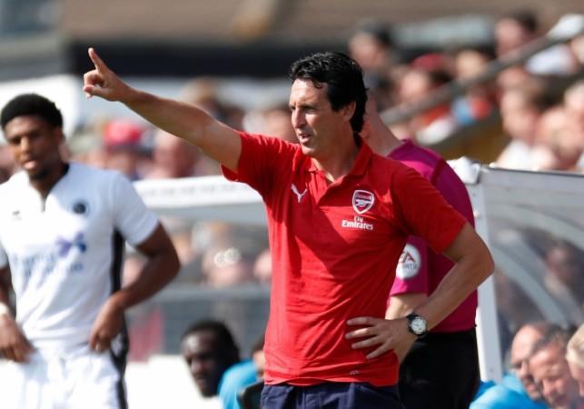 File photo of Arsenal boss Unai Emery. Unai Emery