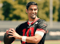 San Francisco 49ers quarterback Jimmy Garoppolo and Kiara Mia