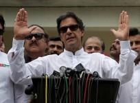 Imran Khan speaks to media