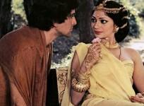 Shashi Kapoor and Simi Garewal in a movie