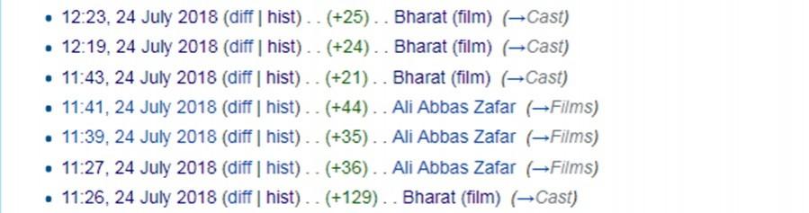 Salman Khan's bio edited with abusive words on Bharat Wikipedia page Salman Khan's bio edited with abusive words on Bharat Wikipedia page
