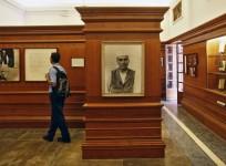 a portrait of India's first Prime Minister Jawaharlal Nehru