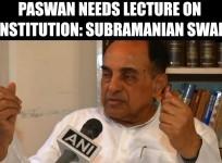 Paswan needs lecture on constitution: Subramanian Swamy