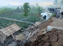 Damage is seen following an earthquake in Lombok, Indonesia,