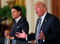 U.S. President Donald Trump and Italy's Prime Minister Giuseppe Conte