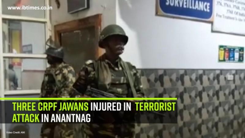 3 CRPF jawans injured in terrorist attack in Anantnag