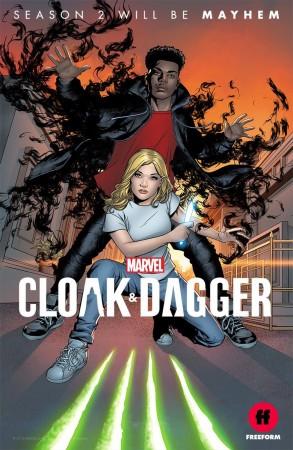 Tandy and Tyrone on Cloak & Dagger poster. Cloak & Dagger