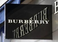 The logo of Burberry outlet store