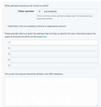Twitter verification process Twitter verification process