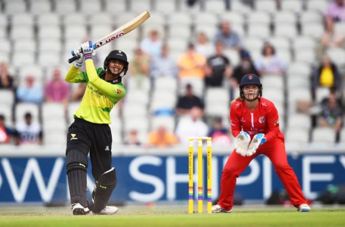 Smriti Mandhana smashed her maiden T20 century in England on Friday. Smriti Mandhana