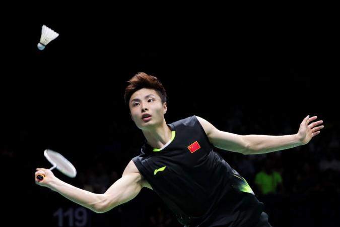 File photo of China's top-ranked men's singles player Shi Yuqi. Shi Yuqi