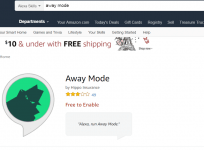 Amazon, Away mode, new Alexa skill