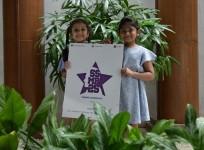 Pawan Kalyan's daughter Aadya and Mahesh Babu's daughter Sitara unveil the emblem of Mahesh's upcoming movie together.