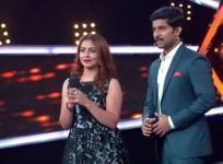 Nandini Rai watching her AV with Nani on Bigg Boss Telugu 2