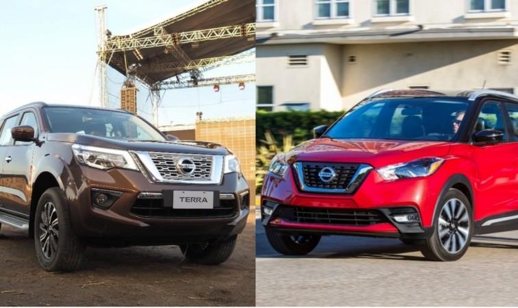Nissan Terra (left ) and Kicks (right) Nissan Terra and Kicks