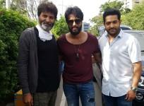 Trivikram Srinivas, Aadarsh Balakrishna and Jr NTR