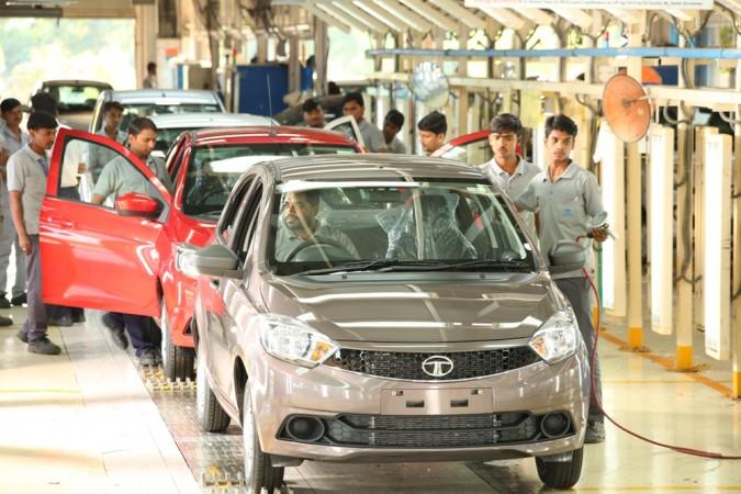 Tata Tiago in the production line of Sanand plant Tata Tiago