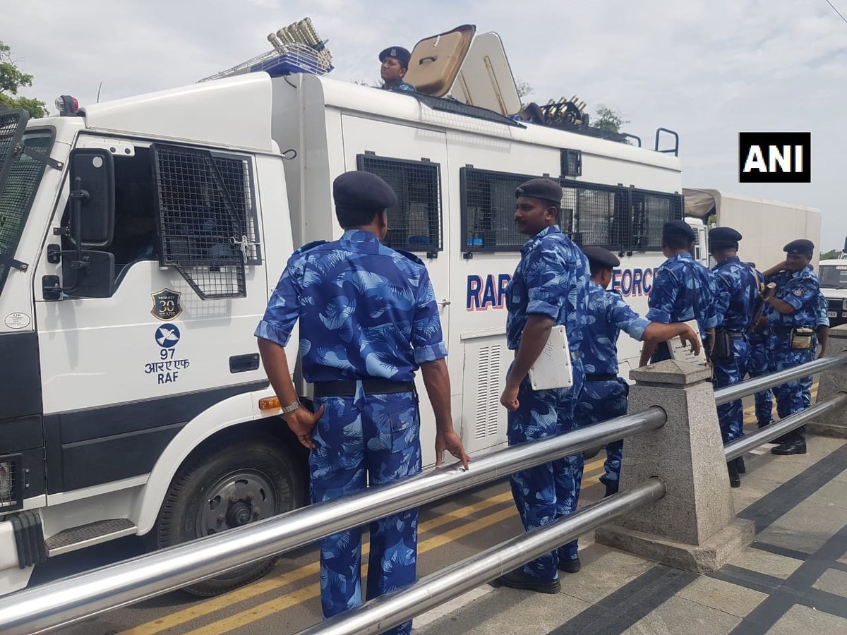 RAF deployed in Chennai Karunani funeral