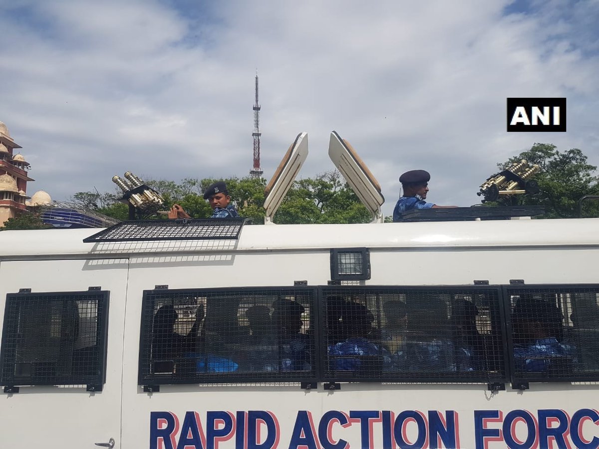 RAF deployed in Chennai. Karunani funeral