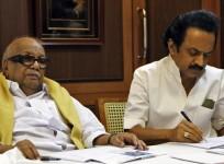 Karunanidhi and MK Stalin