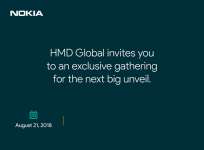 HMD Global invites for a launch event on August 21, 2018