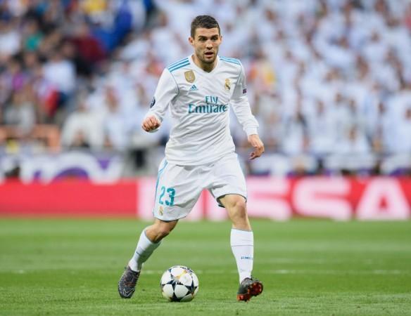 Mateo Kovacic of Real Madrid controls the ball Mateo Kovacic