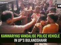 Kanwariyas vandalise police vehicle in UP’s Bulandshahr